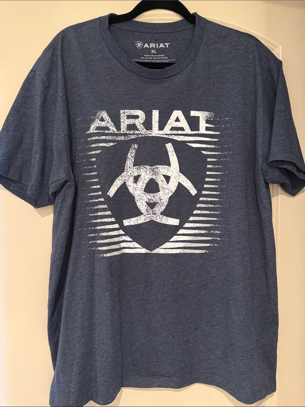 Ariat Heather Navy Logo Tee